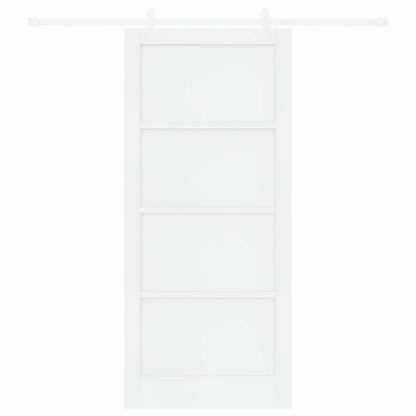 Sliding Door White 36.6 x 83.1 in Solid pine wood and steel