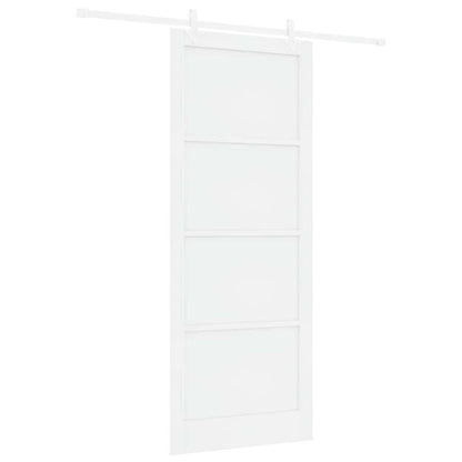 Sliding Door White 36.6 x 91.3 in Solid pine wood and steel