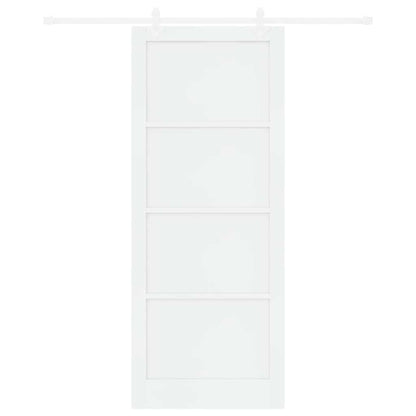 Sliding Door White 36.6 x 91.3 in Solid pine wood and steel