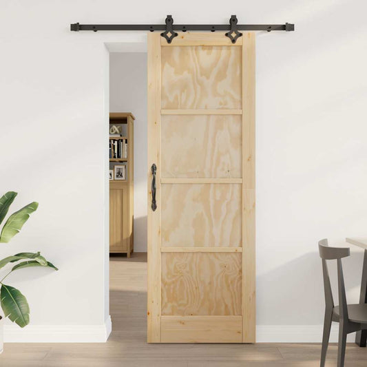 Sliding Door Set Other ORKDAL natural and black 28.9 x 83.1 in