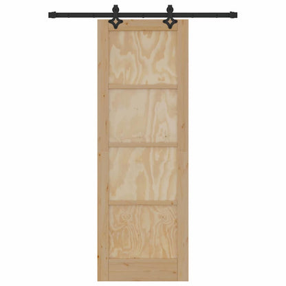 Sliding Door Set Other ORKDAL natural and black 28.9 x 83.1 in