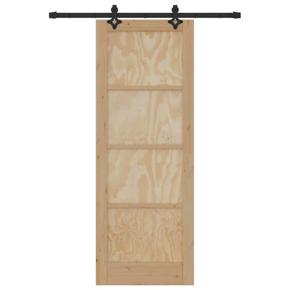 Sliding Door Set Other ORKDAL natural and black 30.7 x 83.1 in