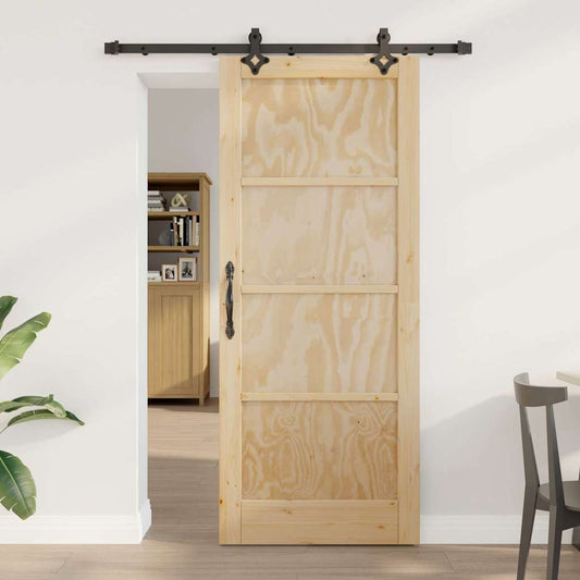 Sliding Door Set Other ORKDAL natural and black 32.7 x 79.5 in
