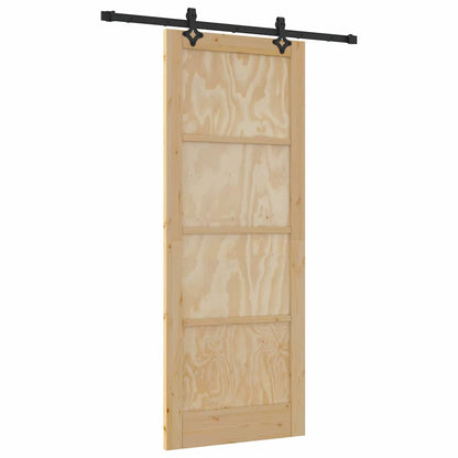 Sliding Door Set Other ORKDAL natural and black 32.7 x 83.1 in