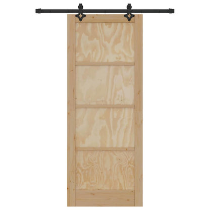 Sliding Door Set Other ORKDAL natural and black 32.7 x 83.1 in
