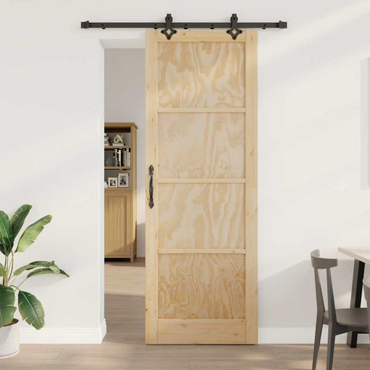 Sliding Door Set Other ORKDAL natural and black 32.7 x 91.4 in