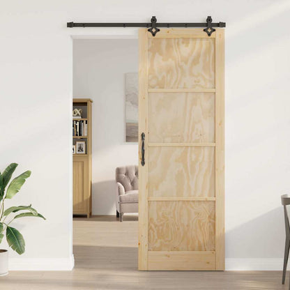 Sliding Door Set Other ORKDAL natural and black 32.7 x 91.4 in