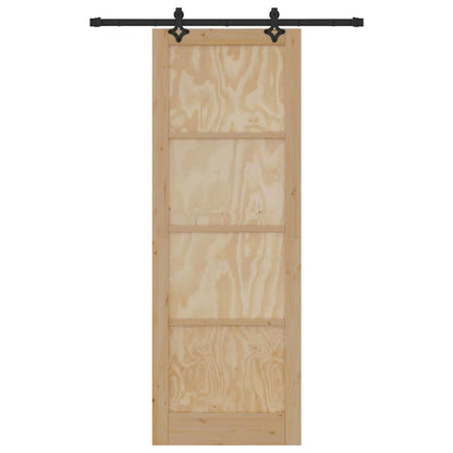 Sliding Door Set Other ORKDAL natural and black 32.7 x 91.4 in