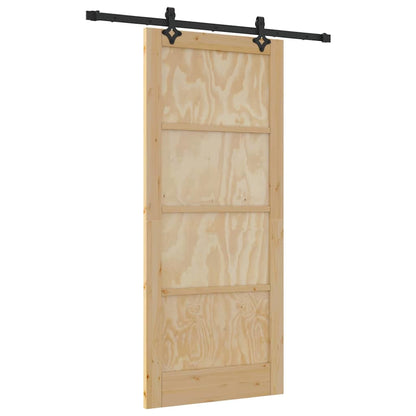 Sliding Door Set Other ORKDAL natural and black 33.9 x 78.1 in