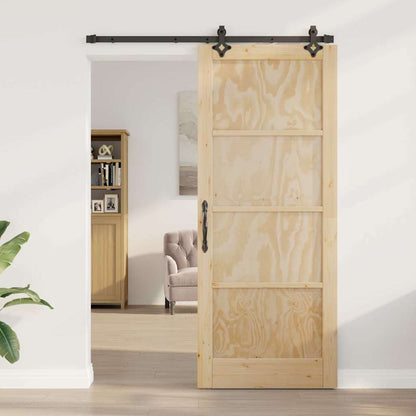 Sliding Door Set Other ORKDAL natural and black 33.9 x 83.1 in