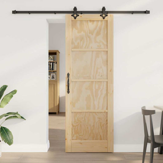 Sliding Door Set Other ORKDAL natural and black 28.9 x 83.1 in