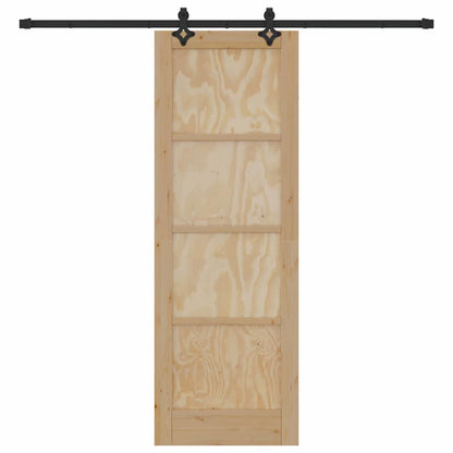 Sliding Door Set Other ORKDAL natural and black 28.9 x 83.1 in