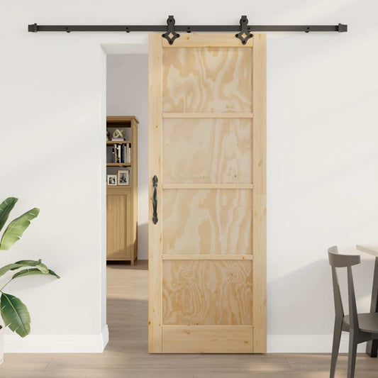 Sliding Door Set Other ORKDAL natural and black 30.7 x 83.1 in