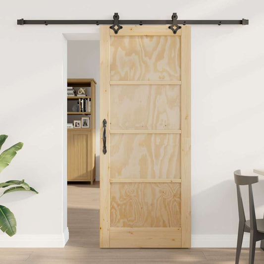 Sliding Door Set Other ORKDAL natural and black 32.7 x 79.5 in