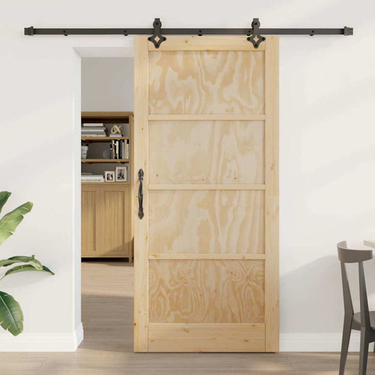 Sliding Door Set Other ORKDAL natural and black 36.6 x 79.5 in