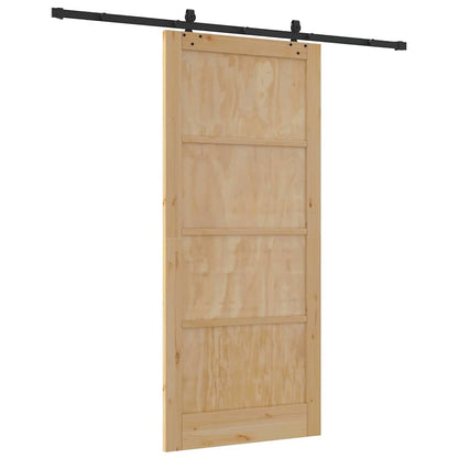 Sliding Door Set Other ORKDAL natural and black 36.6 x 83.1 in