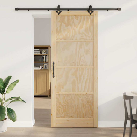 Sliding Door Set Other ORKDAL natural and black 36.6 x 91.3 in