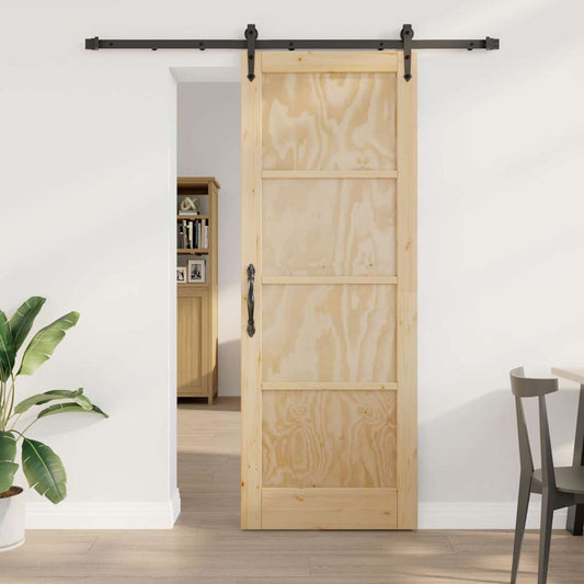 Sliding Door Other ORKDAL natural and black 30.7 x 83.1 in