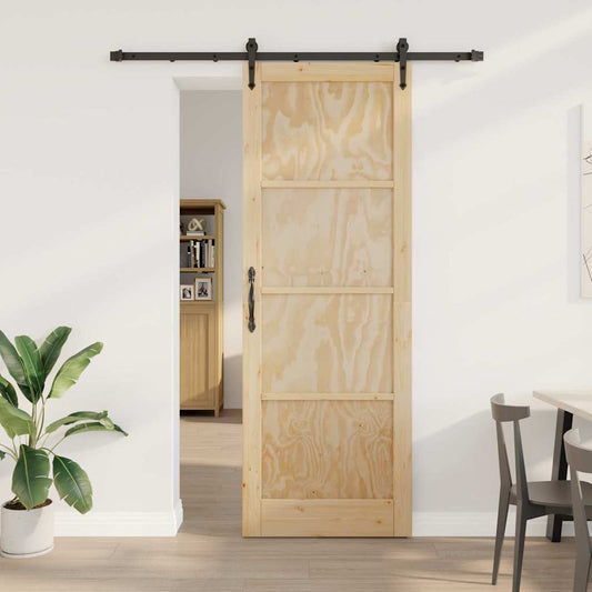 Sliding Door Other ORKDAL natural and black 32.7 x 91.4 in