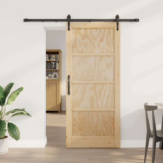 Sliding Door Other ORKDAL natural and black 33.9 x 78.1 in