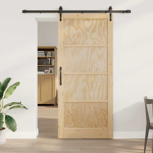 Sliding Door Other ORKDAL natural and black 36.6 x 83.1 in