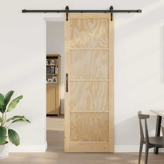 Sliding Door Other ORKDAL natural and black 32.7 x 91.4 in