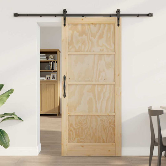 Sliding Door Other ORKDAL natural and black 33.9 x 78.1 in