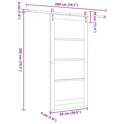 Sliding Door Other ORKDAL White 36.6 x 79.5 in