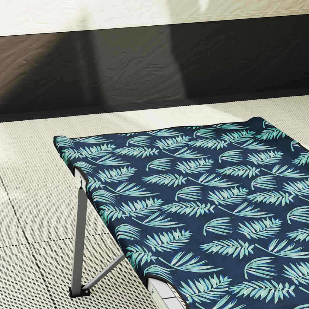 Folding Camping Bed Leaf pattern 62 x 194 x 42 cm Oxford Fabric