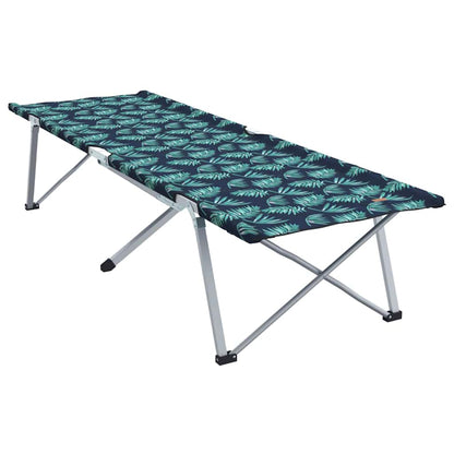 Folding Camping Bed Leaf pattern 62 x 194 x 42 cm Oxford Fabric