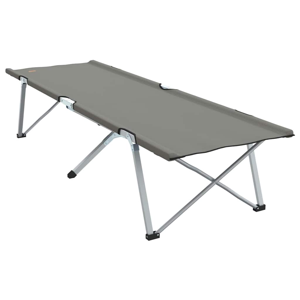 Folding Camping Bed 2 pcs Gray 62 x 194 x 42 cm Oxford Fabric