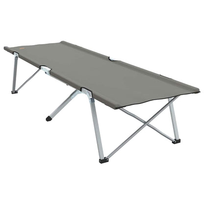Folding Camping Bed 2 pcs Gray 62 x 194 x 42 cm Oxford Fabric