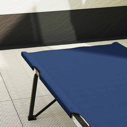 Folding Camping Bed Folding Blue 206 x 76 x 74 cm Oxford Fabric
