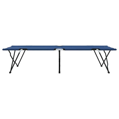 Folding Camping Bed Folding Blue 206 x 76 x 74 cm Oxford Fabric