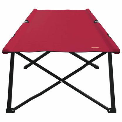Folding Camping Bed Folding Red 206 x 76 x 74 cm Oxford Fabric