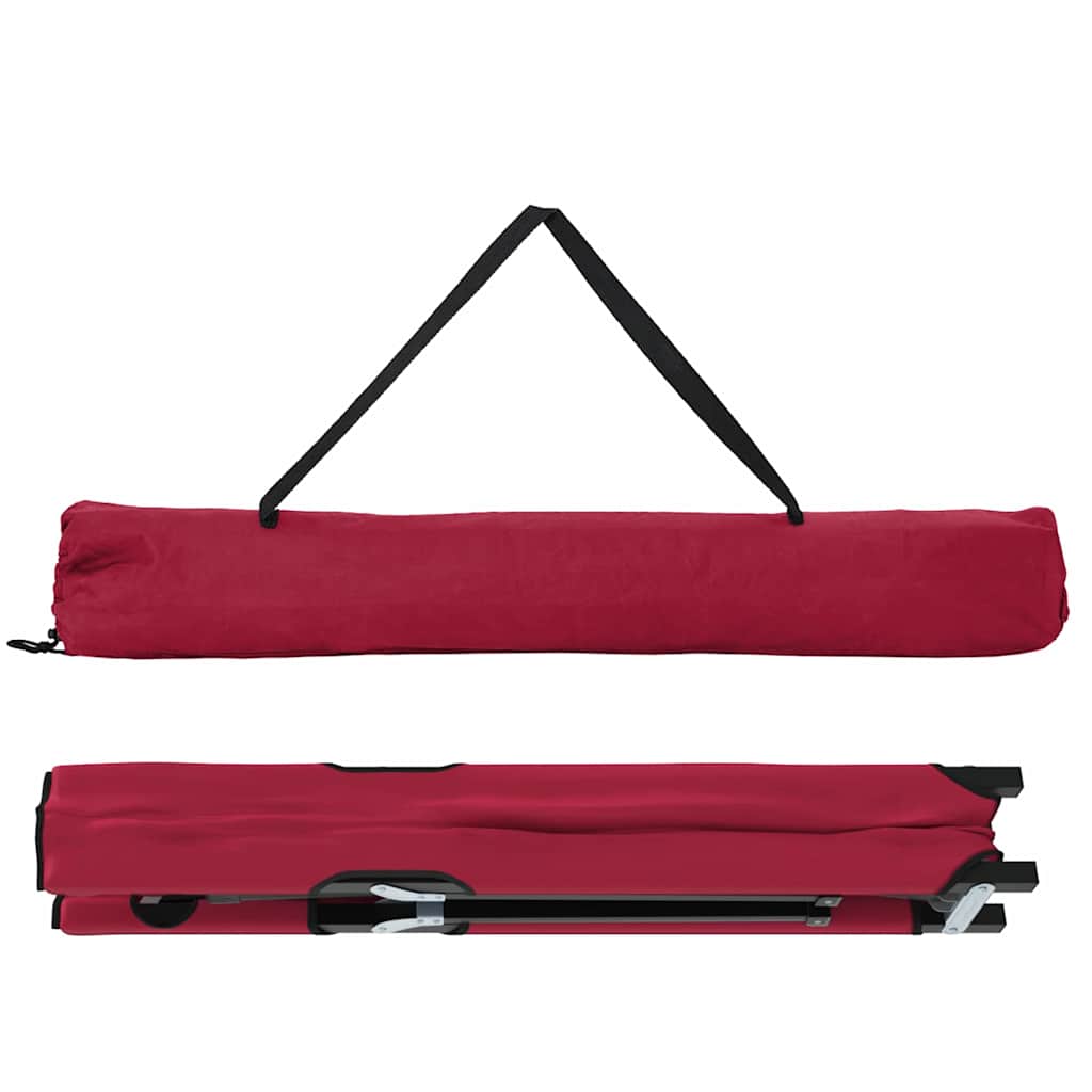 Folding Camping Bed Folding Red 206 x 76 x 74 cm Oxford Fabric