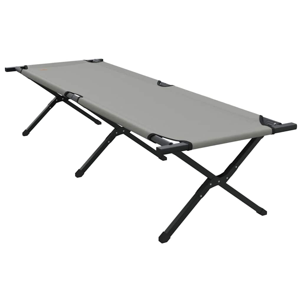 Folding Camping Bed Folding Manual Gray Oxford Fabric
