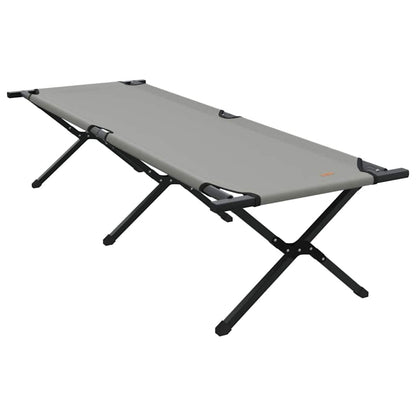Folding Camping Bed Folding Manual Gray Oxford Fabric