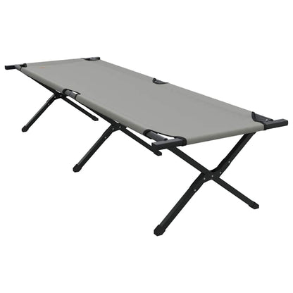 Folding Camping Bed Folding Manual Gray Oxford Fabric