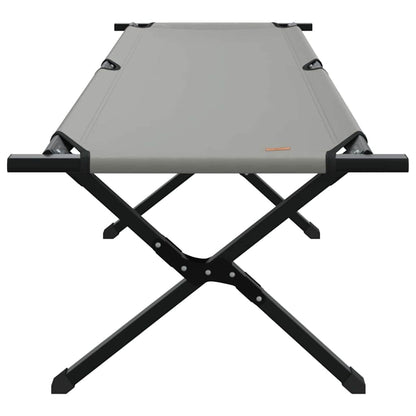 Folding Camping Bed Folding Manual Gray Oxford Fabric