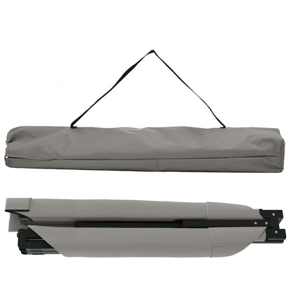 Folding Camping Bed Folding Manual Gray Oxford Fabric