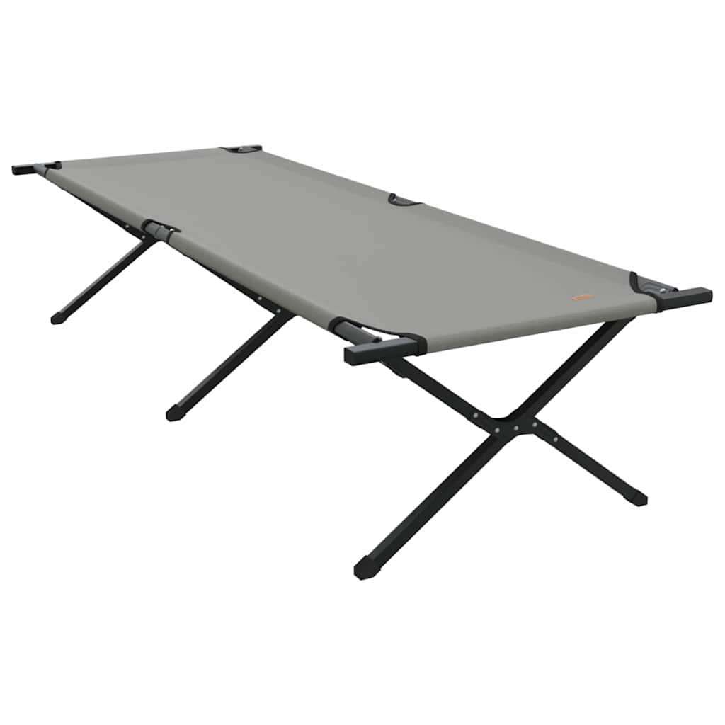 Folding Camping Bed Folding Manual Gray Oxford Fabric