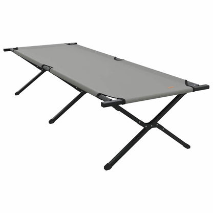 Folding Camping Bed Folding Manual Gray Oxford Fabric