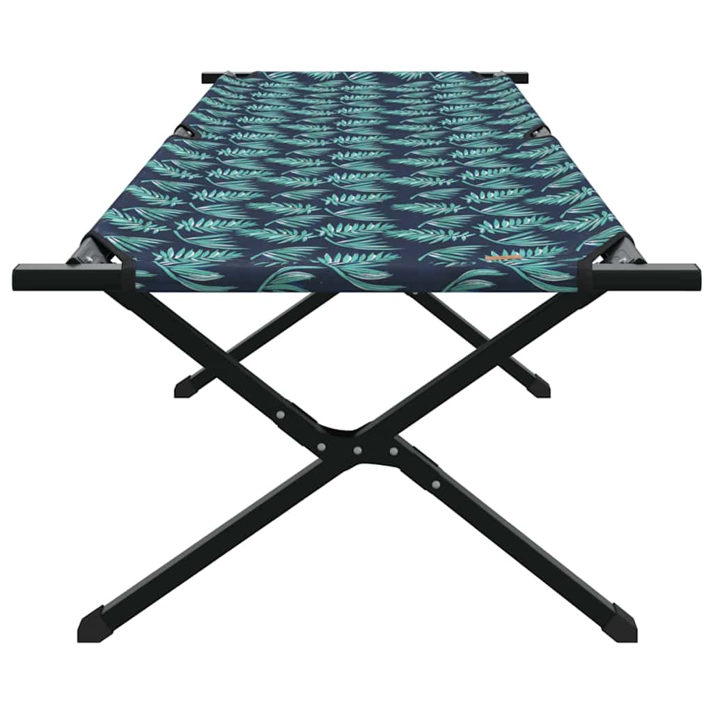 Folding Camping Bed Folding Manual Leaf pattern Oxford Fabric