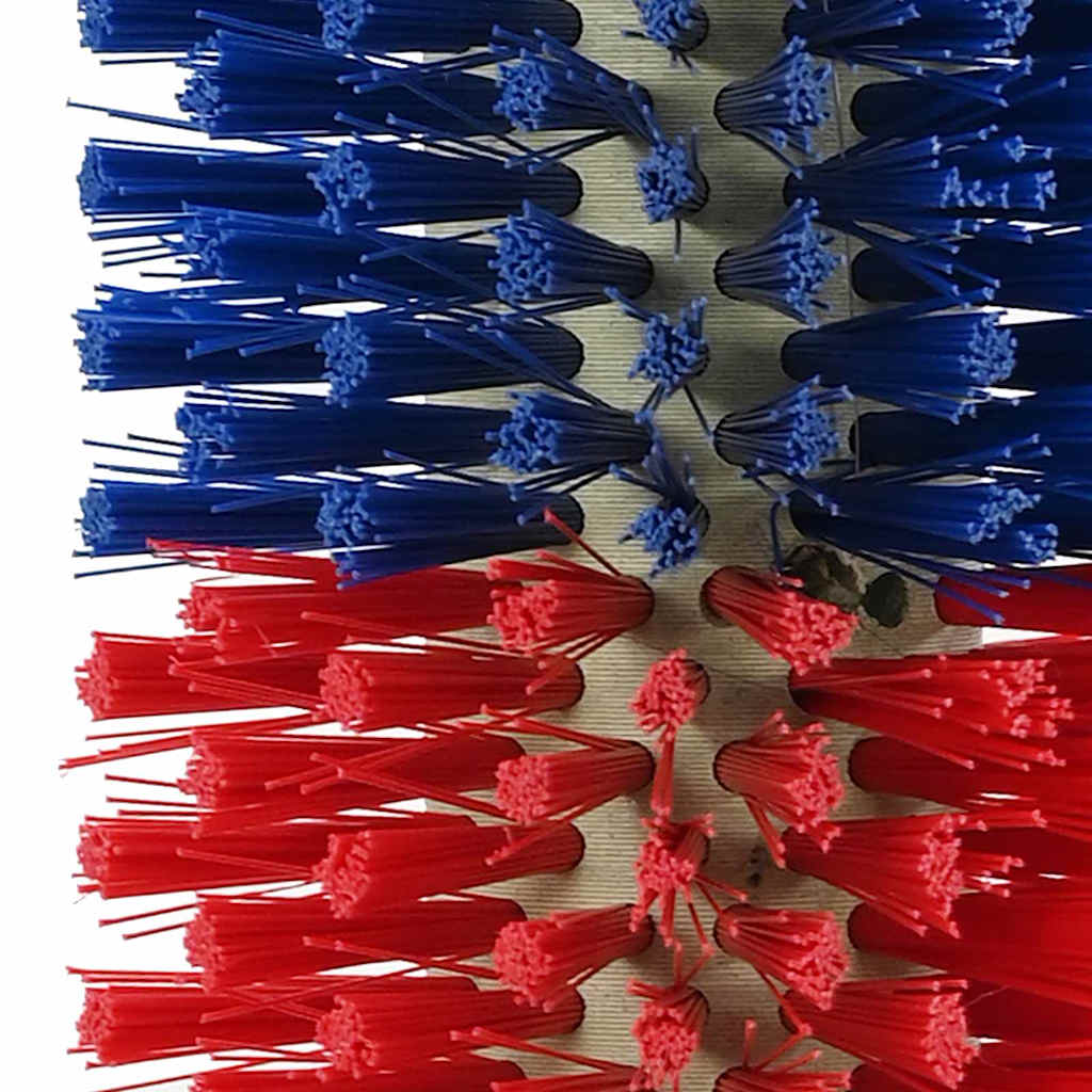 Cattle Brushes Red and Blue 20 x 9 x 50 cm Plastic and Steel