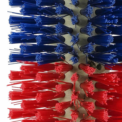 Cattle Brushes Red and Blue 20 x 9 x 50 cm Plastic and Steel