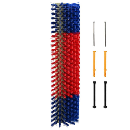 Cattle Brushes Red and Blue 20 x 9 x 50 cm Plastic and Steel
