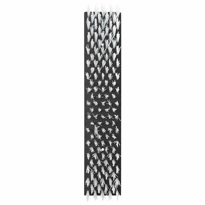 Cattle Brushes Black and White 50 x 10 x 6.5 cm