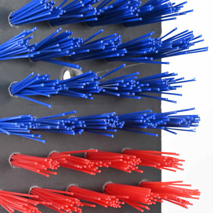 Cattle Brushes Red and Blue 50 x 10 x 6.5 cm Plastic and Steel
