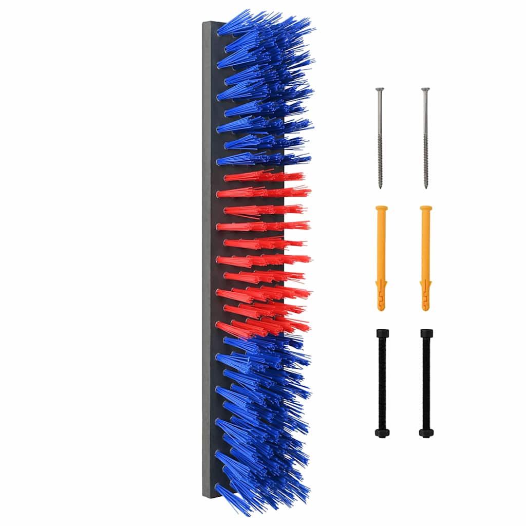 Cattle Brushes Red and Blue 50 x 10 x 6.5 cm Plastic and Steel